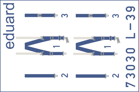 Eduard 73030 L-39 seatbelts SUPER FABRIC 1/72