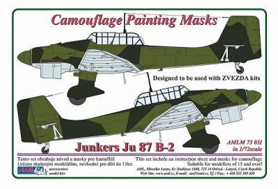 AML AMLM73031 Маска камуфляж Junkers Ju-87 B-2 (ZVE) 1/72