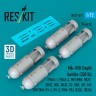 Reskit 72571 Mk-XVII Depth bombs (350 lb) (4 pcs.) 1/72