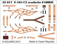 Eduard 32817 F-104 C2 seatbelts SUPER FABRIC