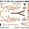 Eduard 32817 F-104 C2 seatbelts SUPER FABRIC