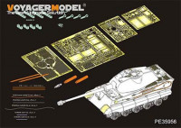Voyager Model PE35956 WWII German King Tiger (Porsche Turret)(MENG TS-037) 1/35