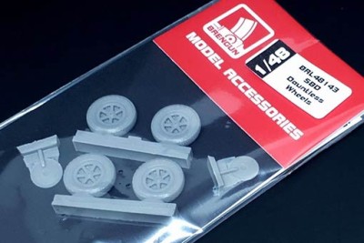 Brengun BRL48143 SBD Dauntless wheels (resin set) 1/48