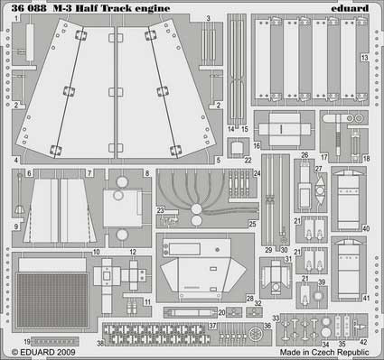 Eduard 36088 M-3 Half Track engine DRA