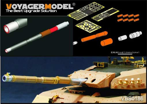 Voyager Model VBS0186 Modern German L7A3 105mm Gun Barrel w/ smoke discharger(Leopard1C2 MEXAS used ) 1/35