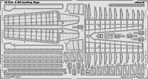 Eduard 48810 F-80 landing flaps