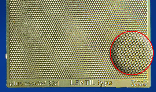 Plus model 331 Engraved plate - Lentil type 1:35