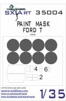 Sx Art 35004 Ford T Маска для окрашивания (ICM) 1/35