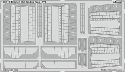 Eduard 72712 SET Beaufort Mk.I landing flaps (AIRF)