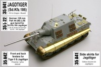 Aber 35A041 JagdTiger Henschel side skirts (designed to be used with Dragon kits) 1/35