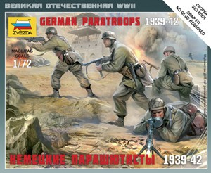 Звезда 6136 Немецкие парашютисты 1939-42 1/72
