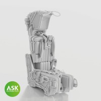 Art Scale 200-A48042 GRU-7A ejection seat for Grumman F-14A/B early version, x 2 pcs. - with straps 1/48