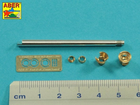 Aber 35 L-253 75mm gun barrel with muzzle brake for German Tank Pz.Kpfw.VI Ausf. D/F (VK36.01) (designed to be used with Revosys Model kits) 1/35