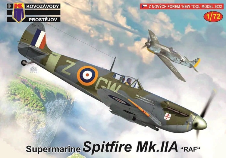 Kovozavody Prostejov 72302 Supermarine Spitfire Mk.IIA 'RAF' (3x camo) 1/72