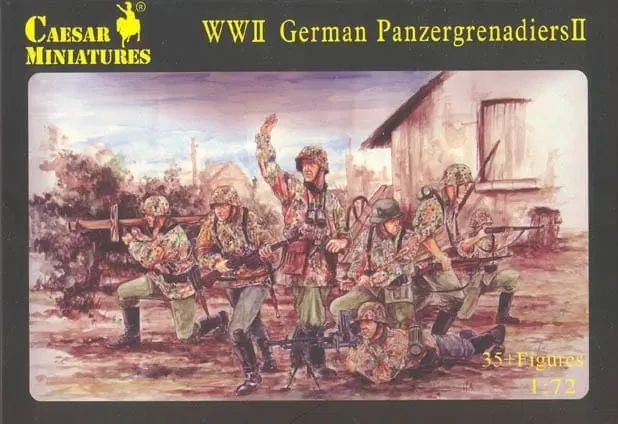 Caesar Miniatures H053 German (WWII) Panzergrenadiers set 2 1/72