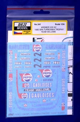 Reji Model 341 Porsche 935 K2 1980 SPA Turbowax Trophy 1/24
