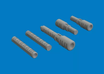 Eduard 648591 BRASSIN MiG-19S gun muzzles (TRUMP) 1/48