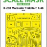 Art Scale 200-M48307 Martin B-26B Marauder "Flak Bait" canopy frame paint mask (outside only) 1/48