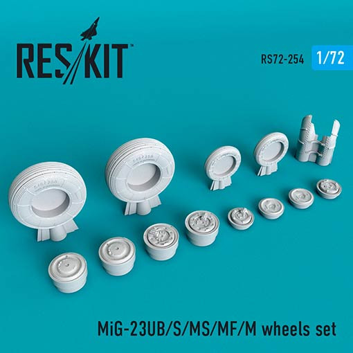 Reskit RS72-0254 MiG-23 (UB/S/MS/MF/M) wheels set 1/72