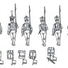 НАТ 8294 1815 French Infantry Marching 1/72