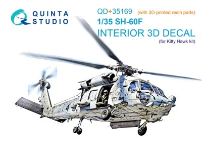 Quinta studio QD+35169 SH-60F Seahawk (Kitty Hawk) (с 3D-печатными деталями) 1/35