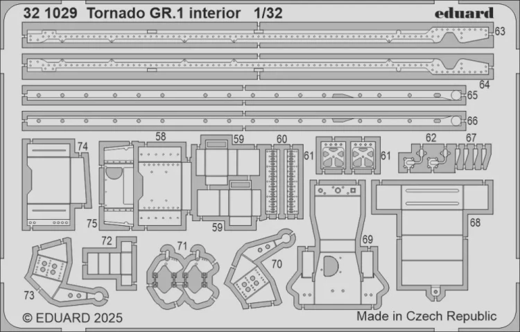 Eduard 321029 SET Tornado GR.1 interior (ITAL) 1/32