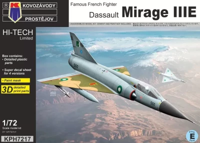 Kovozavody Prostejov H7217 Dassault Mirage IIIE (4x camo) HI-TECH 1/72