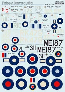Print Scale 72-091 Fairey Barracuda 1/72