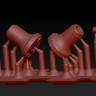 A-resin 35128 Домкраты танковые 5 т СССР на БТ, Т-34-76 ранние (6 шт) 1/35