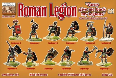 Linear-A LA017 Roman Legion Set 1 "Varus Give Me Back My Legions" Battle Of Teutoburg Forest 9 Ad 1/72