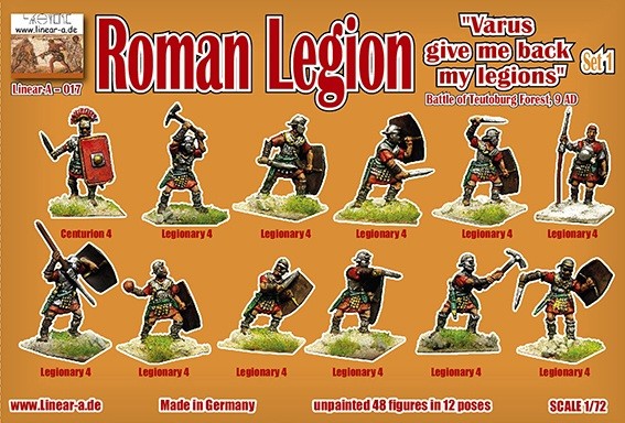 Linear-A LA017 Roman Legion Set 1 "Varus Give Me Back My Legions" Battle Of Teutoburg Forest 9 Ad 1/72