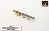 Armory ARACA7244B Kh-25MP (PRGS-1VP) (AS-12 Kegler ) + APU-68 launcher rail anti radar missile 1/72