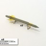 Armory ARACA7244B Kh-25MP (PRGS-1VP) (AS-12 Kegler ) + APU-68 launcher rail anti radar missile 1/72