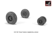 Armory ARAW32310 Grumman F-14D Tomcat early type wheels with weighted tires/tyres 1/32