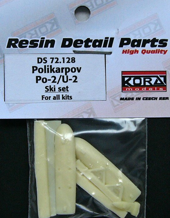 Kora Model DS72128 Polikarpov Po-2/U-2 - Ski set 1/72