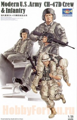 Trumpeter 00415 Американская пехота и экипаж CH-47D 1/35