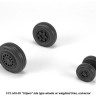 Armory ARAW72504 Saab JAS-39 Gripen wheels with weighted tires/tyres, late 1/72
