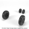 Armory ARAW72504 Saab JAS-39 Gripen wheels with weighted tires/tyres, late 1/72