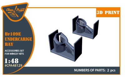 Clear Prop CPA48129 Bf-109E wheel bay (WINGSY) 1/48
