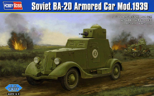 Hobby Boss 83883 Soviet BA-20 Armored Car 1939 Model 1/35