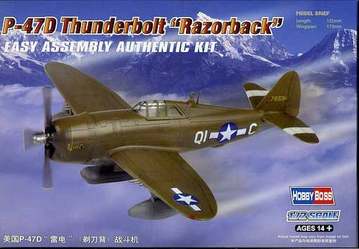 Hobby Boss 80283 Самолет P-47D Thunderbolt Razorback (Hobby Boss) 1/72