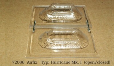 Rob Taurus 72086 Vacu Canopy Hurricane Mk.I open-closed (AIRF) 1/72