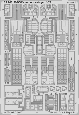 Eduard 72743 SET E-2C/C+ undercarriage (HELL) 1/72