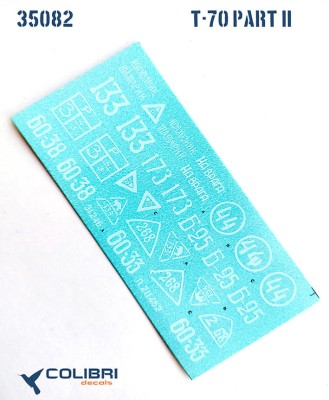 Colibri decals 35082 Т-70 part II 1/35