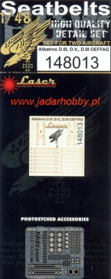 HGW 148013 Albatros D.III, D.V. D.III Oeffag - Seatbelts 1/48