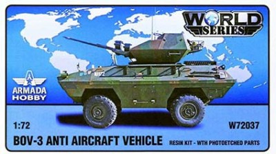Armada Hobby W72037 BOV-3 Anti-Aircraft Vehicle (resin kit &amp; PE) 1/72
