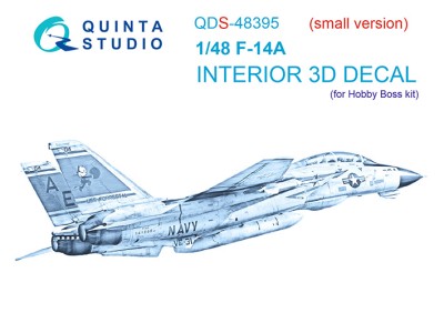 Quinta studio QDS-48395 F-14A (Hobby Boss) (Малая версия) 1/48