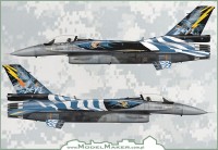 Model Maker Decals MD32120 Lockheed-Martin F-16C ZEUS DEMO TEAM 2015 1/32