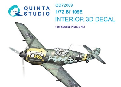 Quinta studio QD72009 Bf 109E (Special Hobby) 1/72