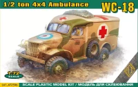 ACE 72596 WC-9/18/27 1/2 ton Ambulance Truck 4x4 1/72
